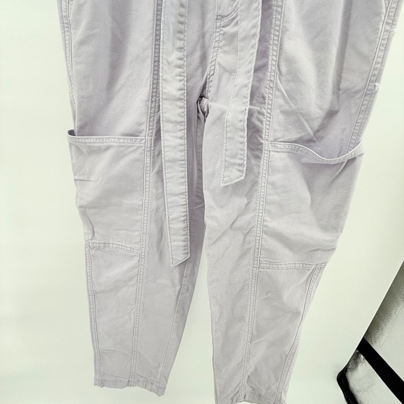 Universal Thread Lavender Purple Pants Utility Crop Belted Women's Sz 2 - Picture 4 of 14